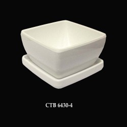 CTBL 6430-4 Bộ Tô vuông và nắp 4"(white) - ET