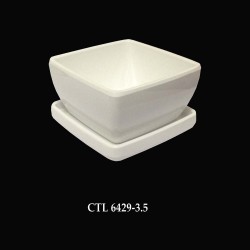CTBL 6429-3.5 Bộ Tô vuông và nắp 3,5"(white) - ET
