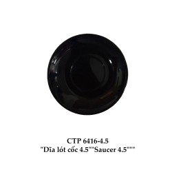 CTP6416-4.5 Dĩa Lót Ly Espresso 3 (Đen) -  ET