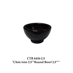 CTB6436-2.5 Tô Tròn 2.5 (Đen) -  ET