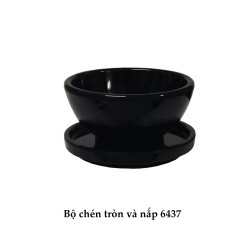 CTBL 6437-3.5 Bộ Chén tròn và nắp 3,5 inch (black) -  ET