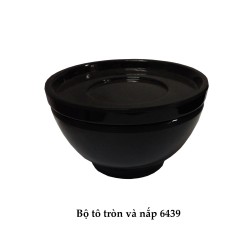 CTBL 6439-6 Bộ Tô tròn và nắp 6 inch (black) -  ET