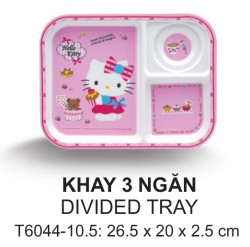 T6044-10.5 Khay 3 Ngăn 26,5 Cm (Kitty)  - SPW