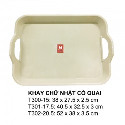 T301-17.5 Khay Vuông 17.5 (Nâu Đá) - SPW