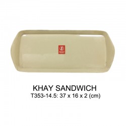T353-14.5 Khay Sandwitch (Nâu Đá) -  SPW