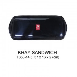 T353-14.5 Khay Sandwitch (Đen) - SPW