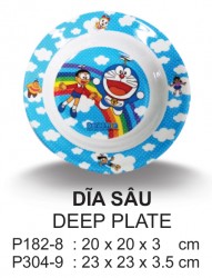 P304-9 Dĩa sâu 9 inch ( Doraemon) - SPW