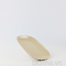 PV185-13 Dĩa oval ảo 13 inch  (Stone) - SPW