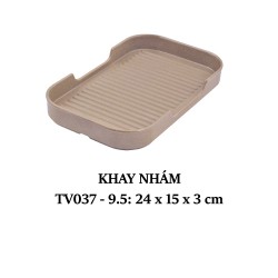 Tv037-9.5 Khay Nhám 9.5" (Light Brown) - Spw