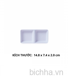 C103 VD Chấm 2 Ngăn Lớn C103 - VĐ Trắng - FTC