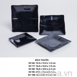 Dĩa Vuông Dv 100 - Dv100 - Màu Đen - FTC