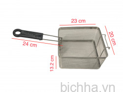 Giỏ chiên inox cỡ to (23x20x13) -NH