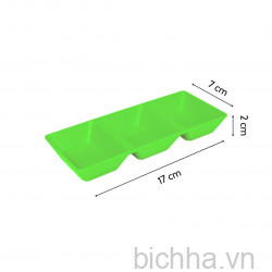 Đĩa Chấm Vuông 3 Ngăn - 4106 - SL