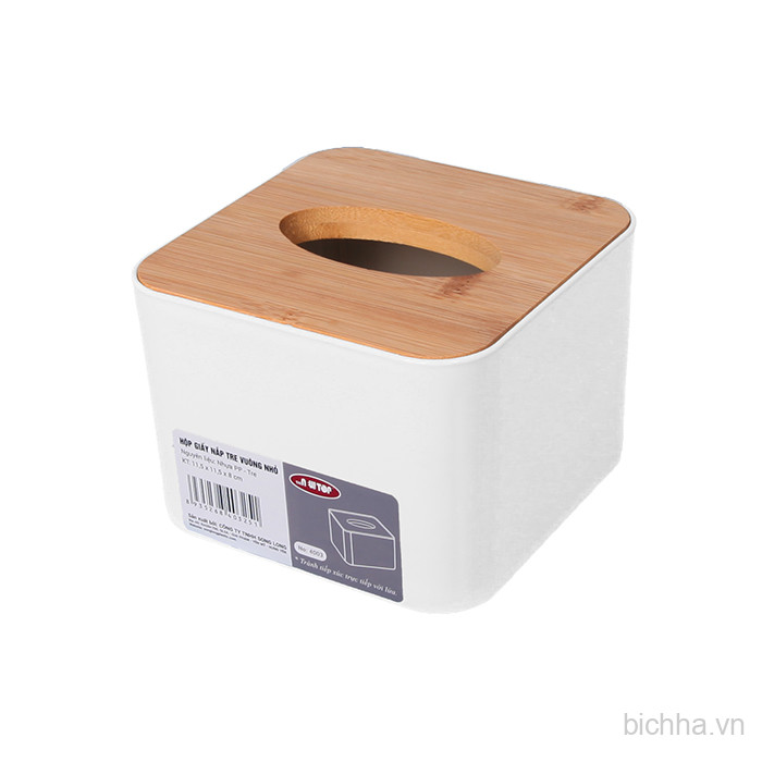 Hộp giấy nắp tre vuông nhỏ 4003 -  SL