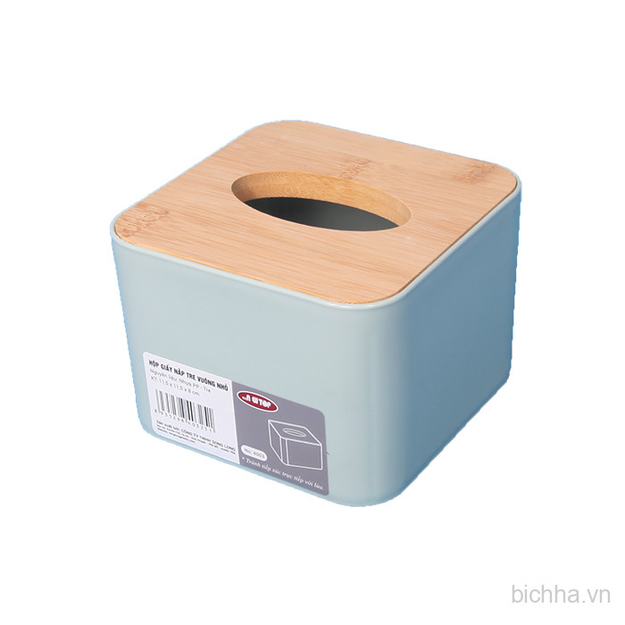 Hộp giấy nắp tre vuông nhỏ 4003 -  SL