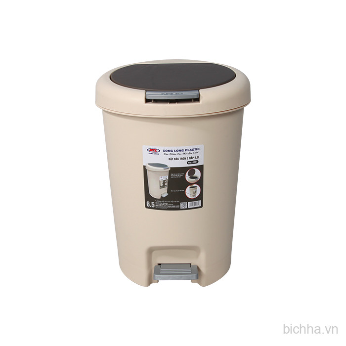 Bật Rác Tròn 2 Nắp 6.5L 4031 - SL