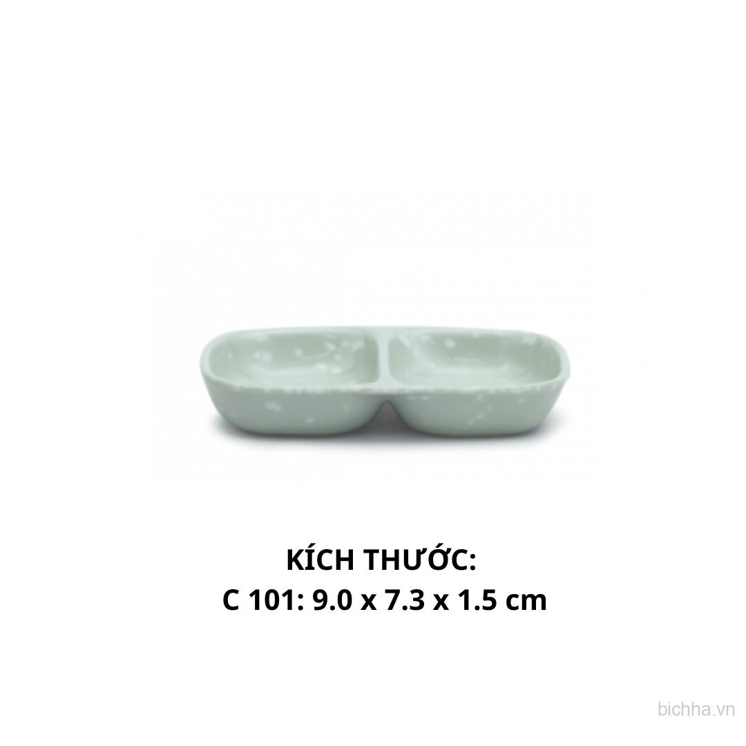 C101 VD Dĩa Tương C101( 2 Ngăn ) - VĐ XANH - FTC
