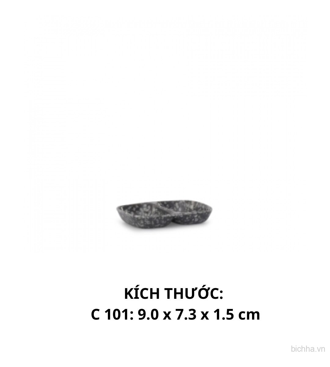 C101 VD Dĩa Tương C101( 2 Ngăn ) - VĐ Đen - FTC