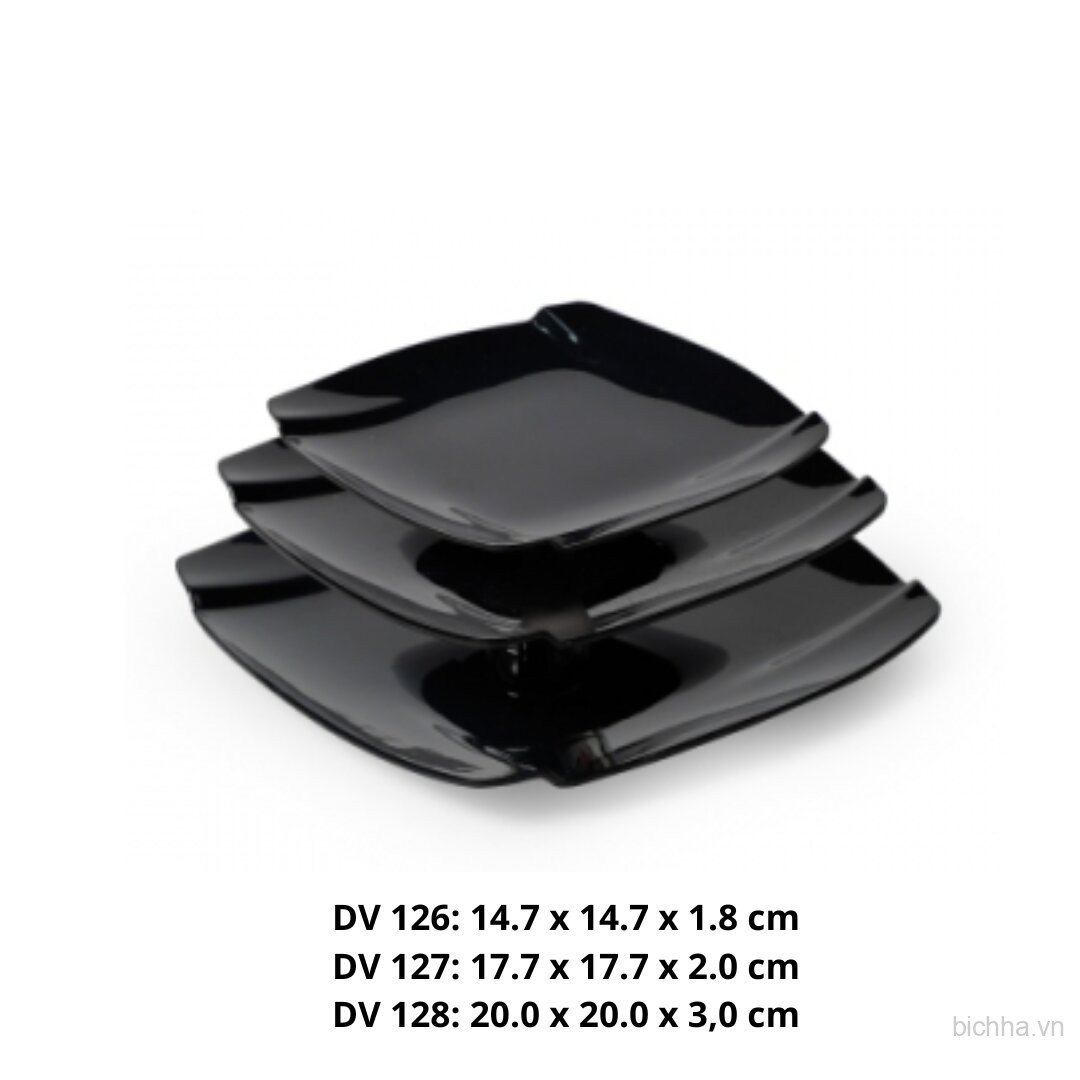 Dĩa Vuông Dv 127 - Dv127 - Màu Đen - FTC