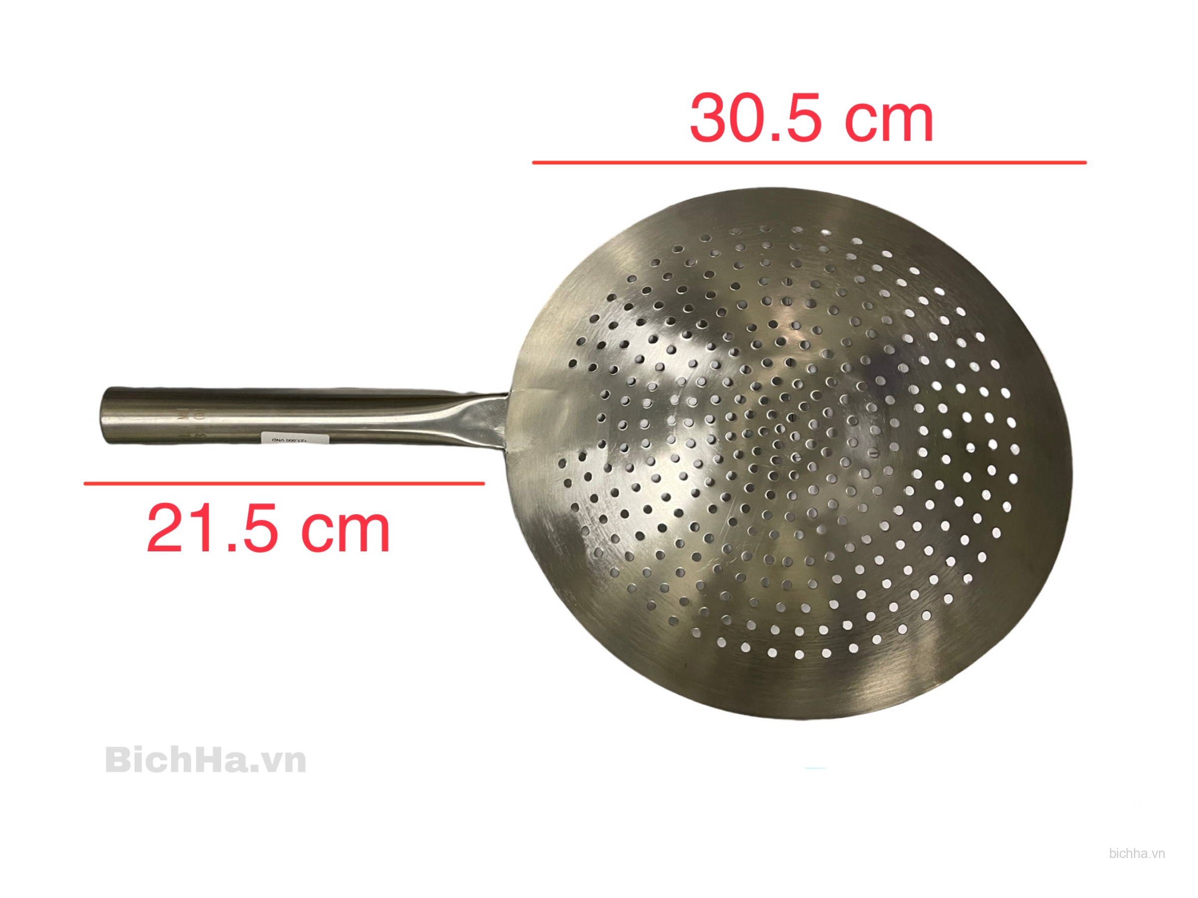 Chao Inox Cán Inox Đục Lỗ 30 Cm - NH