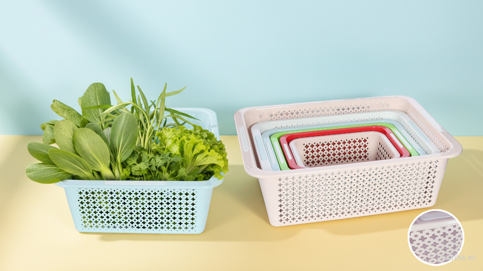 Rổ chữ nhật cao 4325 - SL